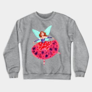 Sugur Plum Fairy Viva Magenta Crewneck Sweatshirt